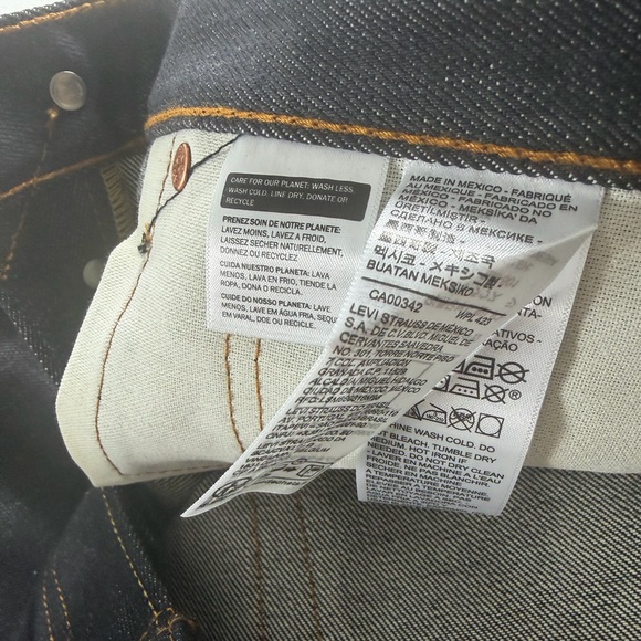 Levi's® 501™ Original Fit Jeans Mens Size 34x34 Color The Rose - Picture 13 of 13